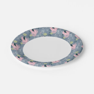 Assiettes En Carton Modèle floral 9