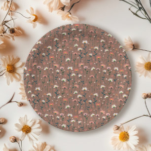 Assiettes En Carton Modèle floral de Boho Whimsical Automne Maison Réc