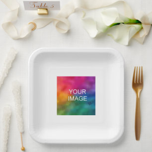 Assiettes En Carton Modèle minimaliste simple de l'événement de partie