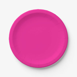 Assiettes En Carton Modèle rose moderne Créez votre propre fête person