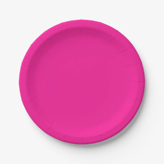 Assiettes En Carton Modèle rose moderne Créez votre propre fête person