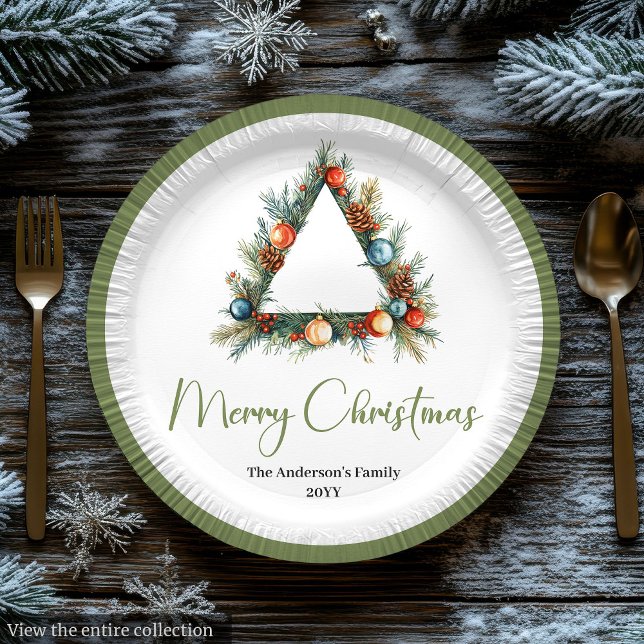 Assiettes En Carton Modern Bohemian Earthy Neutral Christmas Table  (Modern Bohemian Earthy Neutral Christmas Table Paper Plates)