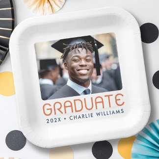 Assiettes En Carton Modern graduation year photo graduate