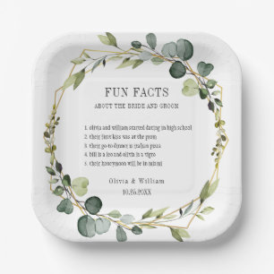 Assiettes En Carton Moderne Eucalyptus Wreath Fun Fun Fun Fun Mariage