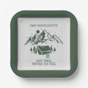 Assiettes En Carton Moderne Simple Camping Week-end Bachelorette Party
