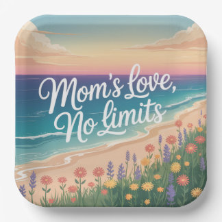 Assiettes En Carton Mom’s Love, No Limits