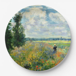 Assiettes En Carton Monet - Champ de coquelicots, Argenteuil