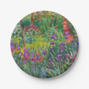 Assiettes En Carton Monet "Le jardin d'Iris à Giverny"
