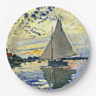 Assiettes En Carton Monet - Voilier au Petit-Gennevilliers