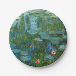 Assiettes En Carton Monet Water Lilies Fine Art (1915)