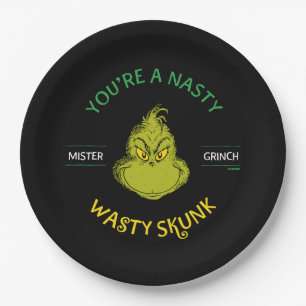 Assiettes En Carton Monsieur Grinch Vous êtes une sale vilaine mouff
