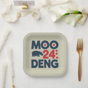 Assiettes En Carton Moo Deng 2024 Moo Deng Moo Deng Bébé Hippopotame M