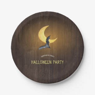 Assiettes En Carton Moonlight Rustic Halloween Party