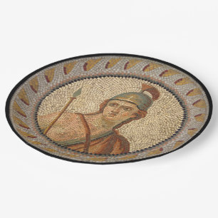 Assiettes En Carton Mosaïque du soldat romain