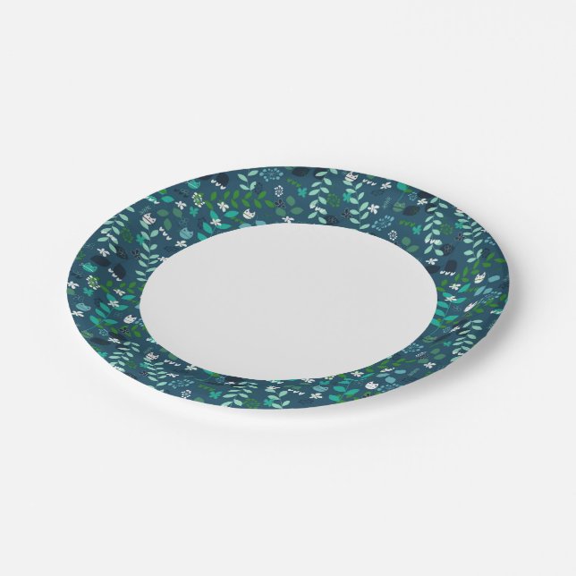 Assiettes En Carton motif 2 (Angle)