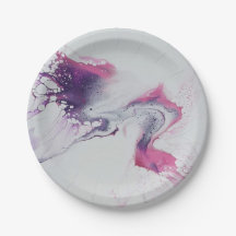 Motif abstrait rose blanc violet.