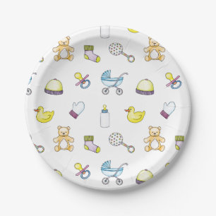 Assiettes En Carton Motif baby shower
