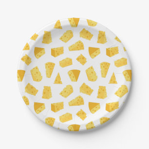 Assiettes En Carton Motif circulaire de fromage Plaques papier