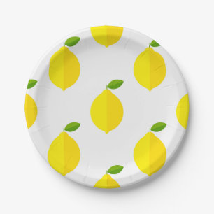 Assiettes En Carton Motif citron
