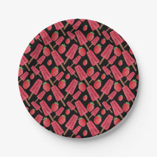 Assiettes En Carton Motif crème glacée motif Lollies lollipop 10