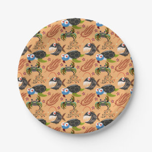 Assiettes En Carton Motif d'animaux aquatiques   vie sous-marine en me