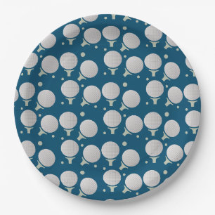 Assiettes En Carton Motif d'anniversaire de golf