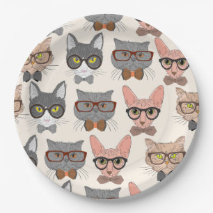 Assiettes En Carton Motif de chat