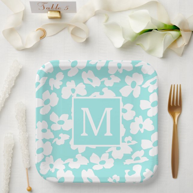 Assiettes En Carton Motif de fleurs de Dogwood de printemps personnali (Mariage)