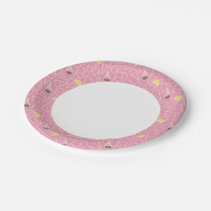 Assiettes En Carton Motif de glace d'été