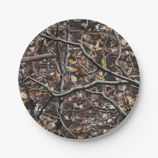 Assiettes En Carton Motif de la chasse au camouflage 6
