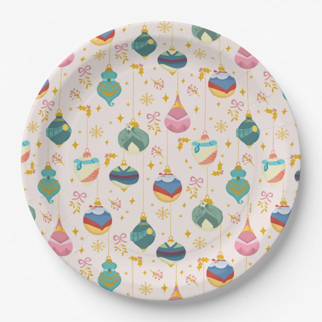Assiettes En Carton Motif de l'ornement Disney Princess (Devant)