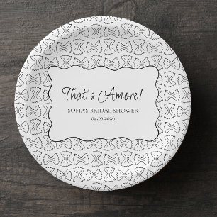 Assiettes En Carton Motif de pâtes C'est l'amour Enterrement de vie de