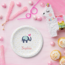 Motif Eléphant mignon et étoiles customisé