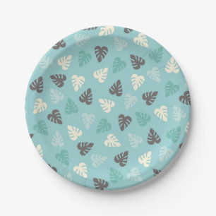 Assiettes En Carton Motif feuille