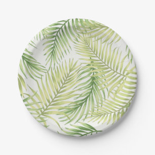 Assiettes En Carton motif feuille