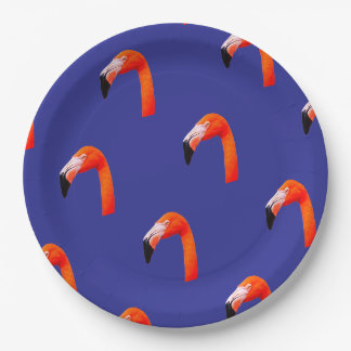 Assiettes En Carton Motif flamant rose 