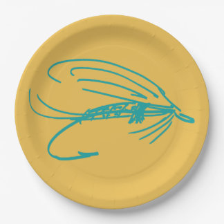 Assiettes En Carton Motif Harlequin Fly Fishing Lures
