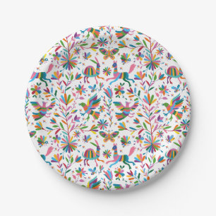 Assiettes En Carton Motif lumineux à l'ottomi mexicain