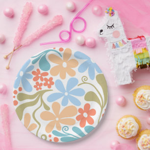 Assiettes En Carton Motif Matisse Marguerites