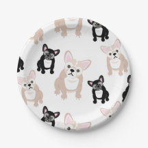 Motif mignon de bouledogue français