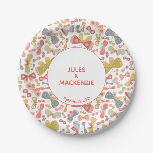 Assiettes En Carton Motif Pastel Graphic moderne (Devant)