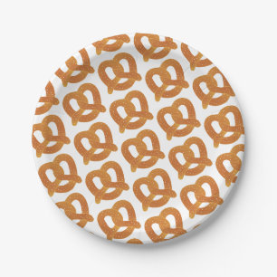 Assiettes En Carton Motif Pretzel