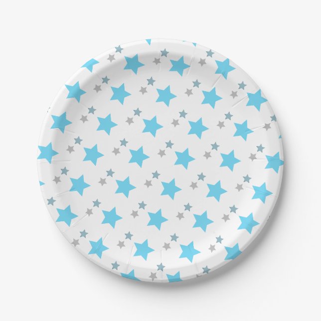 Assiettes En Carton Motif Space Star (Devant)