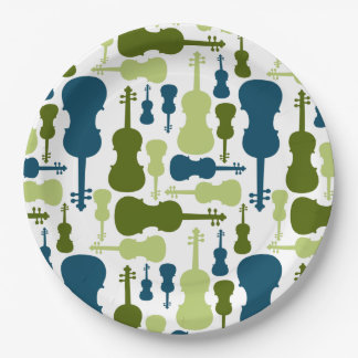 Assiettes En Carton Motif violon