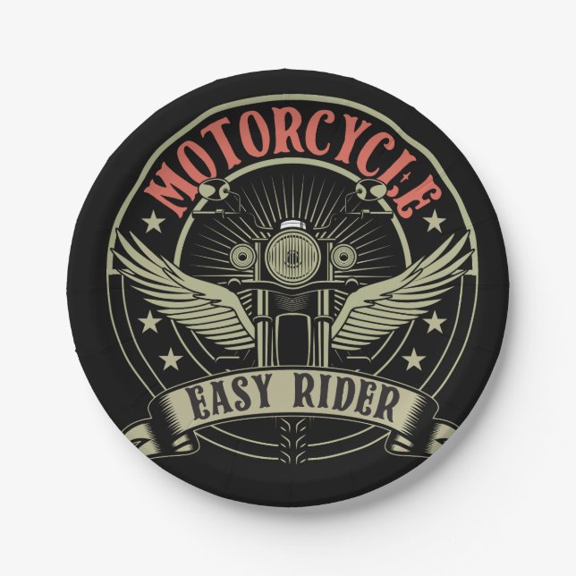 Assiettes En Carton moto facile moto moto conception moto (Devant)