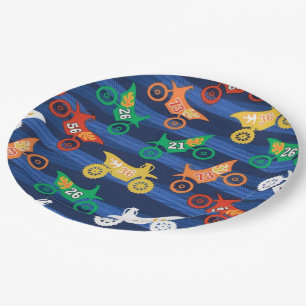 Assiettes En Carton Motorama Dirt Bikes
