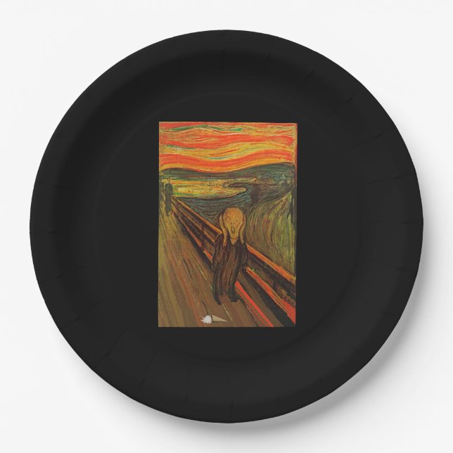 Assiettes En Carton Munch - Le cri de glace (Devant)