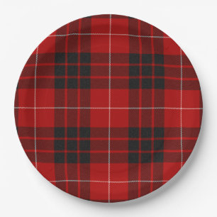 Assiettes En Carton Munro Clan Scottish Tartan Plaid Motif