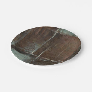 Assiettes En Carton Mur en brique rouge et gris