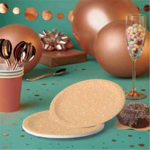 Assiettes En Carton Musical blanc
